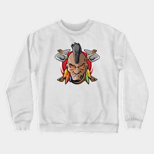 Native American Warrior Crewneck Sweatshirt